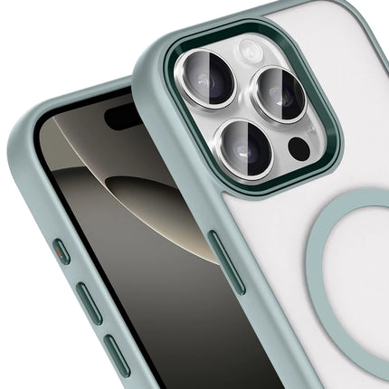 iPhone 15 Pro Max Terea Magsafe Kapak Kılıf - Gri 2
