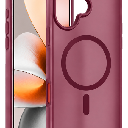 iPhone 16 Pulse Magsafe Kapak Kılıf - Bordo