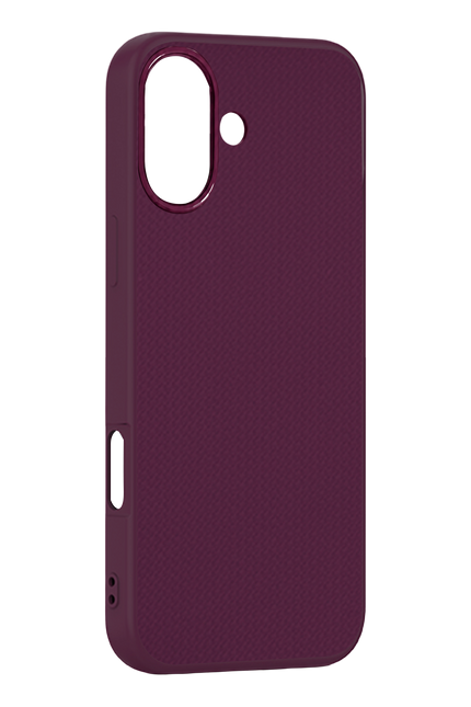 iPhone 16 Karel Silikon Kapak Kılıf - Bordo