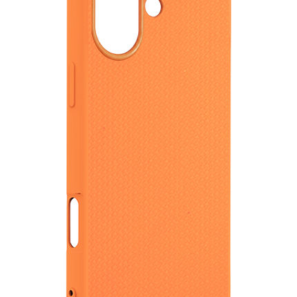 iPhone 16 Karel Silikon Kapak Kılıf - Turuncu