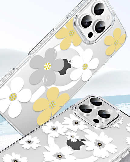 iPhone 16 Pro Max Floral Magsafe Kapak Kılıf - Pembe 2