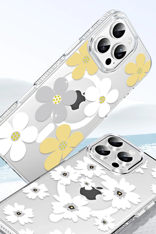 iPhone 16 Pro Max Floral Magsafe Kapak Kılıf - Pembe 2