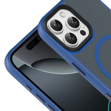 iPhone 16 Pro Max Megane Magsafe Kapak Kılıf - Lacivert 2