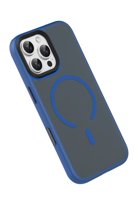 iPhone 16 Pro Max Megane Magsafe Kapak Kılıf - Lacivert 4