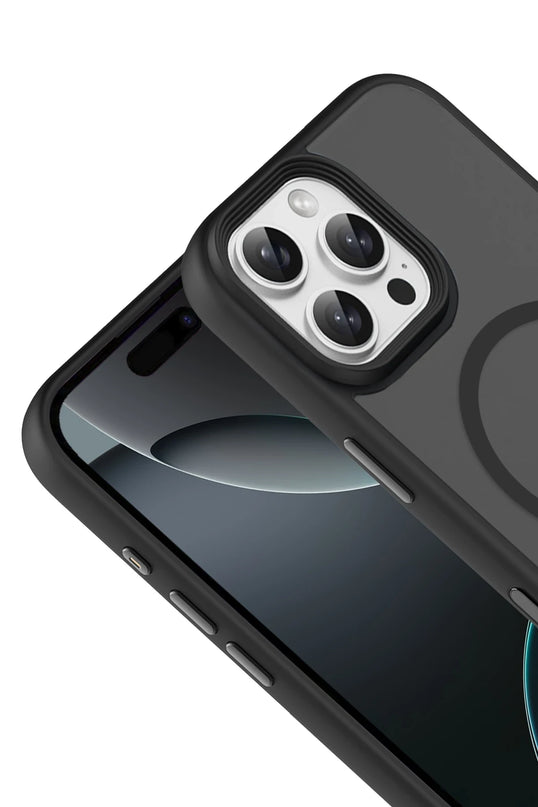 iPhone 16 Pro Max Megane Magsafe Kapak Kılıf - Siyah 2