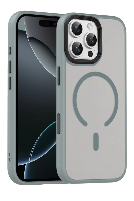 iPhone 16 Pro Max Megane Magsafe Kapak Kılıf - Titan Gri