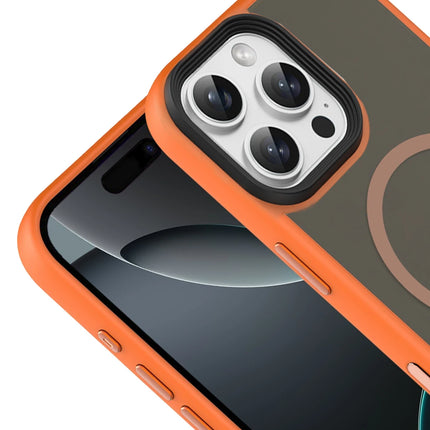 iPhone 16 Pro Max Megane Magsafe Kapak Kılıf - Turuncu 2