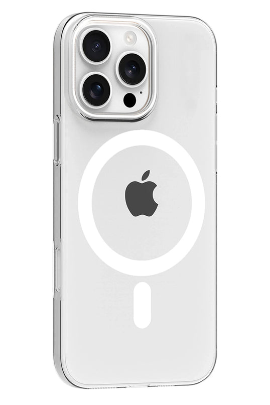 iPhone 16 Pro Max PC Blank Magsafe Kapak Kılıf - Şeffaf