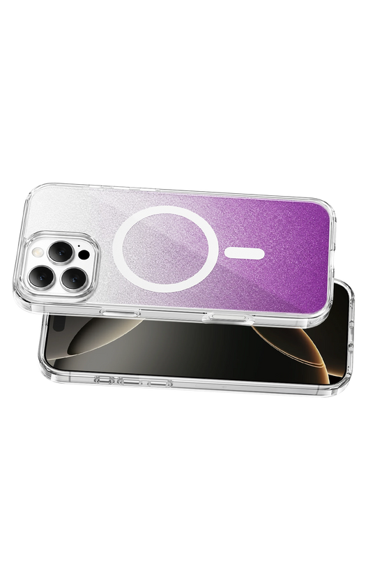 iPhone 16 Pro Max Sora Simli Magsafe Kapak Kılıf - Mor 3