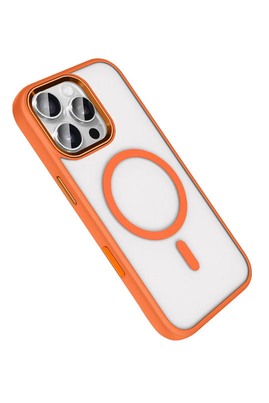 iPhone 16 Pro Max Terea Magsafe Kapak Kılıf - Turuncu 4