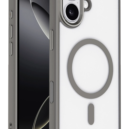 iPhone 16 Terea Magsafe Kapak Kılıf - Gri