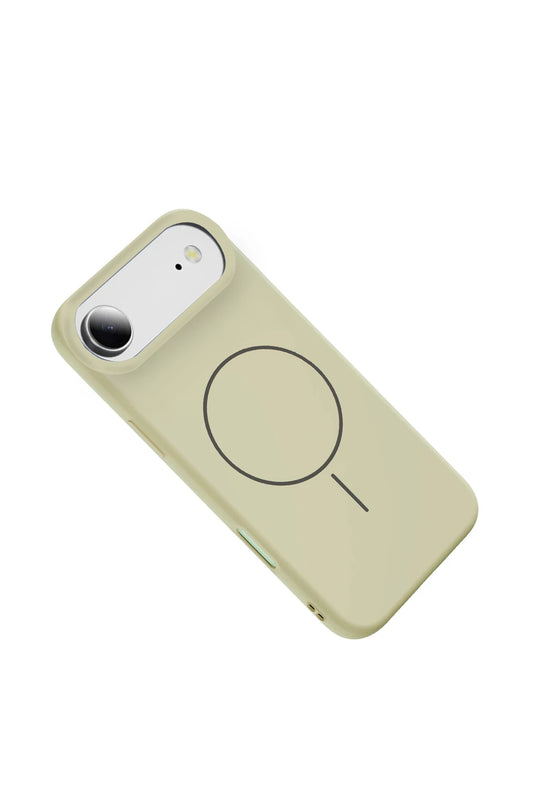 iPhone 17 Air Jully Magsafe Kapak Kılıf - Bej 2