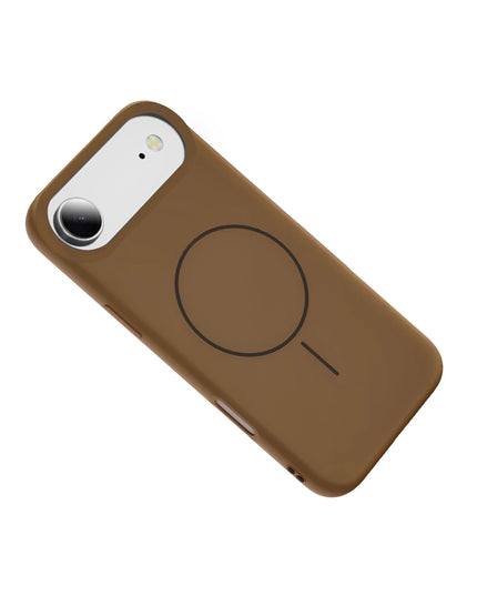 iPhone 17 Air Jully Magsafe Kapak Kılıf - Kahverengi 2