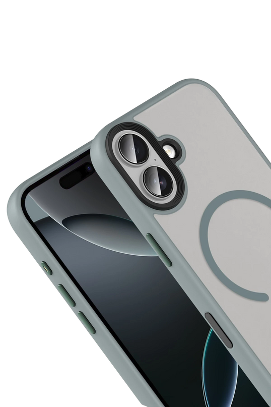 iPhone 17 Megane Magsafe Kapak Kılıf - Titan Gri 3