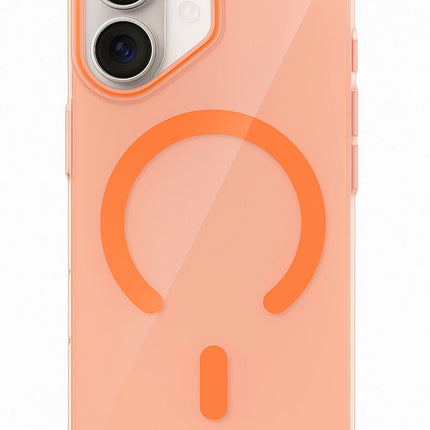 iPhone 17 PC Blank Magsafe Kapak Kılıf - Turuncu