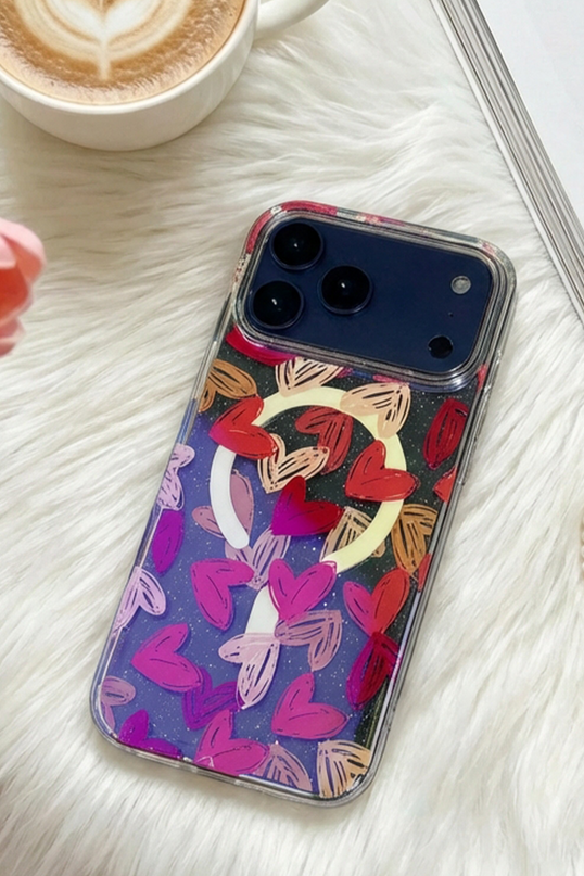 iPhone 17 Pro Max/18 Pro Max Desina Magsafe Kapak Kılıf - Desen 6 3