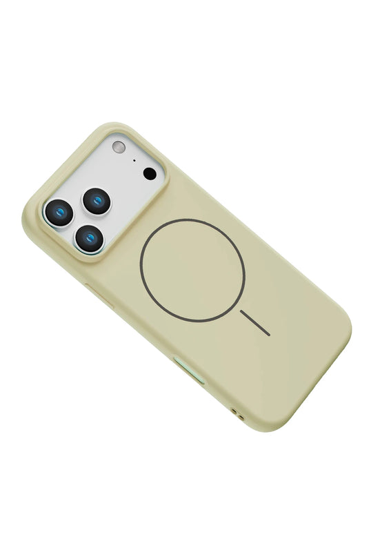 iPhone 17 Pro Max/18 Pro Max Jully Magsafe Kapak Kılıf - Bej 2
