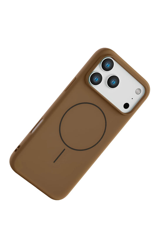 iPhone 17 Pro Max/18 Pro Max Jully Magsafe Kapak Kılıf - Kahverengi 3