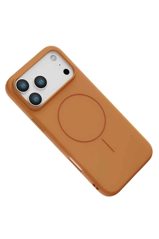 iPhone 17 Pro Max/18 Pro Max Jully Magsafe Kapak Kılıf - Turuncu 2