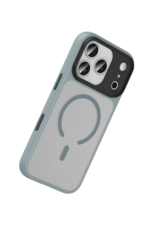 iPhone 17 Pro Max/18 Pro Max Megane Magsafe Kapak Kılıf - Titan Gri 4