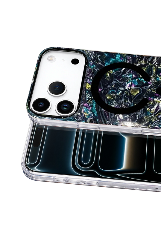 iPhone 17 Pro Max/18 Pro Max Mila Dalgalı Magsafe Kapak Kılıf - Lacivert 2