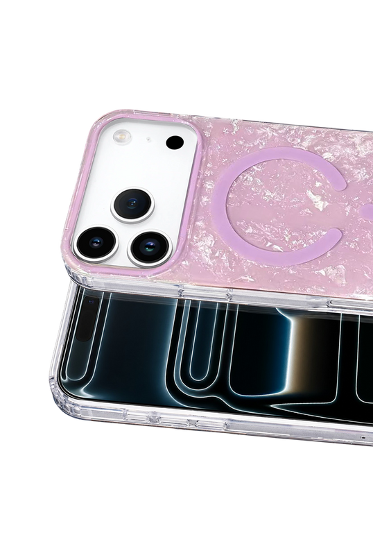 iPhone 17 Pro Max/18 Pro Max Mila Dalgalı Magsafe Kapak Kılıf - Lila 2