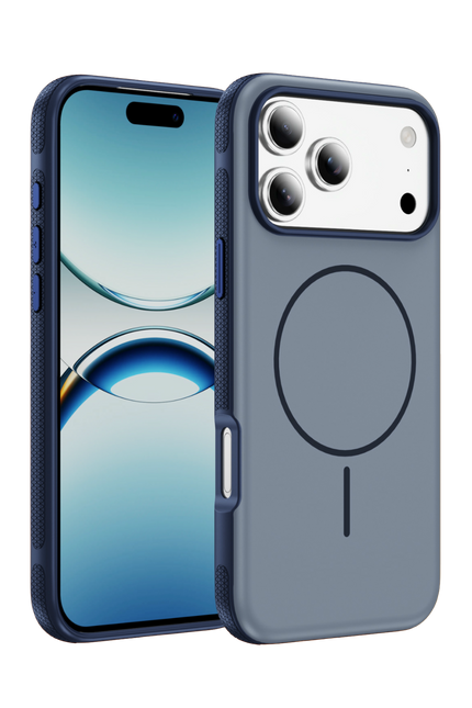 iPhone 17 Pro/18 Pro Neksa Magsafe Kapak Kılıf - Lacivert