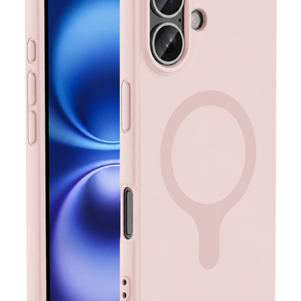 iPhone 17 Z Silikon Magsafe Kapak Kılıf - Pembe