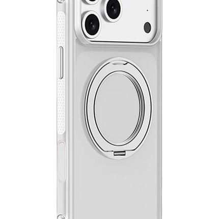 iPhone 18 Pro/17 Pro Airbag Ring Yüzüklü Magsafe Kapak Kılıf - Beyaz
