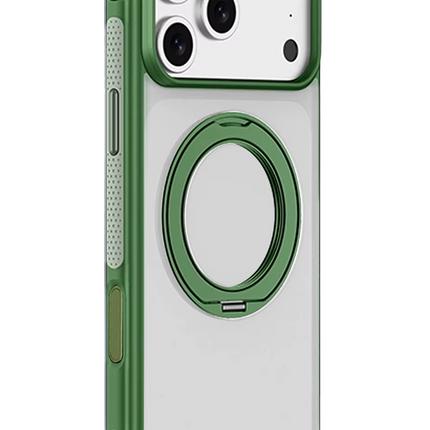 iPhone 18 Pro/17 Pro Airbag Ring Yüzüklü Magsafe Kapak Kılıf - Yeşil