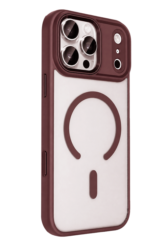 iPhone 18 Pro Max/17 Pro Max Terea Magsafe Kapak Kılıf - Bordo 3