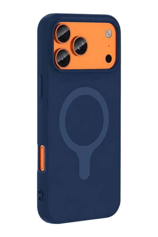 iPhone 18 Pro Max/17 Pro Max Z Silikon Magsafe Kapak Kılıf - Lacivert 2