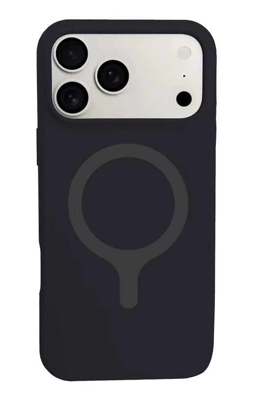 iPhone 18 Pro Max/17 Pro Max Z Silikon Magsafe Kapak Kılıf - Siyah 4