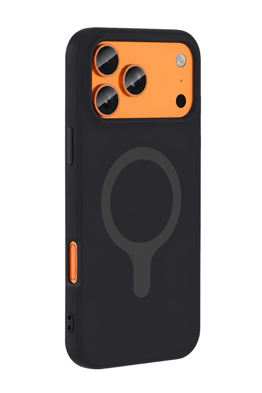iPhone 18 Pro Max/17 Pro Max Z Silikon Magsafe Kapak Kılıf - Siyah 2