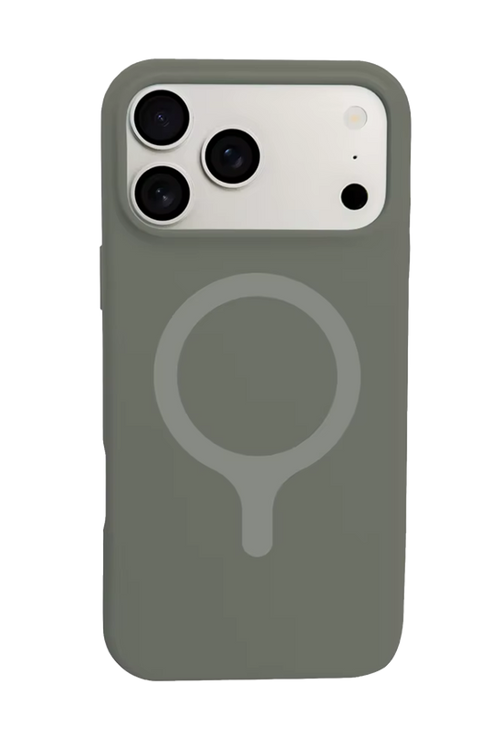 iPhone 18 Pro/17 Pro Z Silikon Magsafe Kapak Kılıf - Gri 4