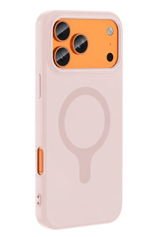 iPhone 18 Pro/17 Pro Z Silikon Magsafe Kapak Kılıf - Pembe 2