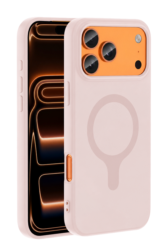 iPhone 18 Pro/17 Pro Z Silikon Magsafe Kapak Kılıf - Pembe
