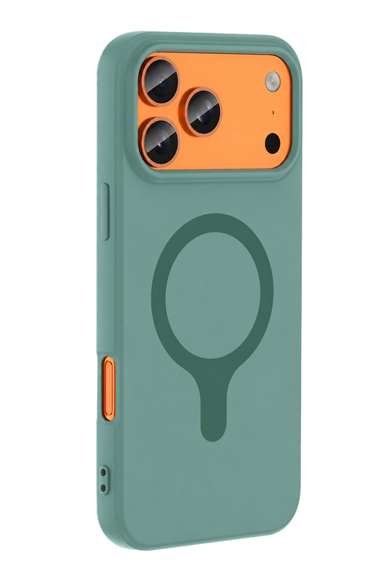 iPhone 18 Pro/17 Pro Z Silikon Magsafe Kapak Kılıf - Yeşil 2