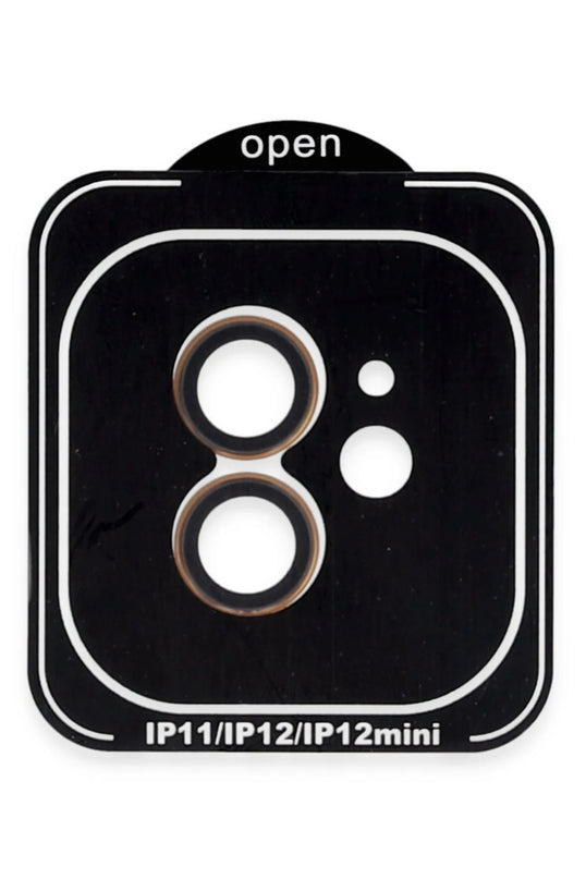 iPhone 11 PVD Metal Kamera Lens - Turuncu