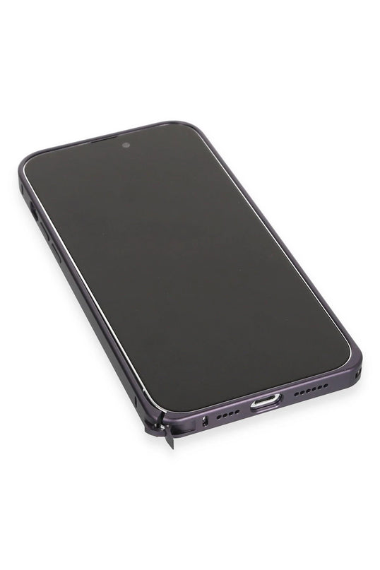 iPhone 14 Pro Metal Bumper Magneticsafe Kapak Kılıf 6