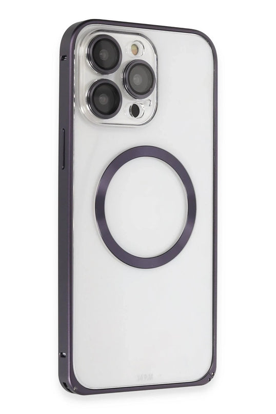 iPhone 14 Pro Metal Bumper Magneticsafe Kapak Kılıf