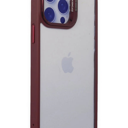 iPhone 14 Pro Roblox Lens Standlı Kapak Kılıf - Bordo 3
