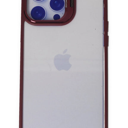 iPhone 14 Pro Roblox Lens Standlı Kapak Kılıf - Bordo 2