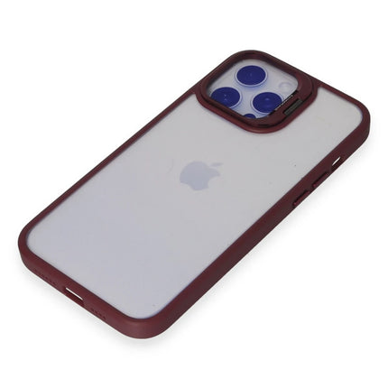 iPhone 14 Pro Roblox Lens Standlı Kapak Kılıf - Bordo 5