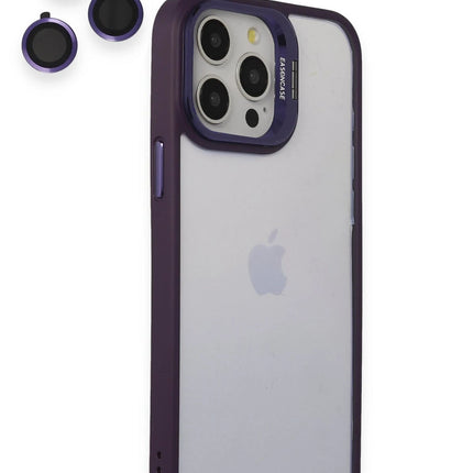 iPhone 14 Pro Roblox Lens Standlı Kapak Kılıf - Mor