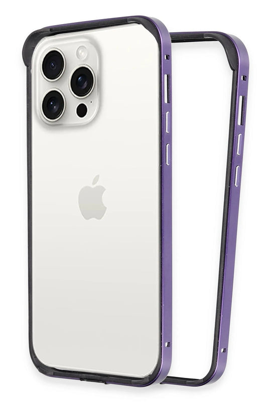 iPhone 14 Pro Land Bumper Koruma Kapak Kılıf - Derin Mor