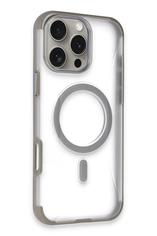 iPhone 14 Pro Max Hilton Magsafe Kapak Kılıf - Titan Gri