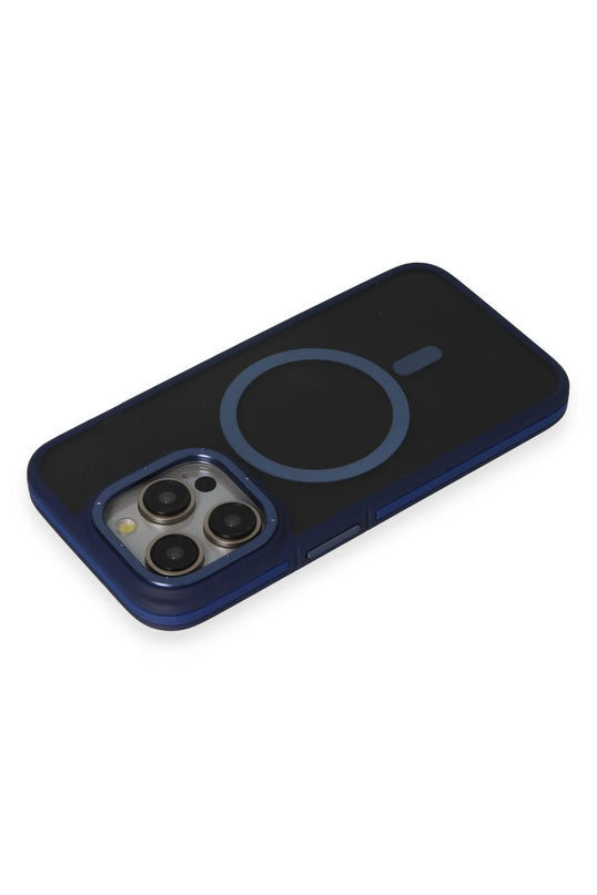 iPhone 14 Pro Max Rocky Magsafe Kapak Kılıf - Lacivert 3