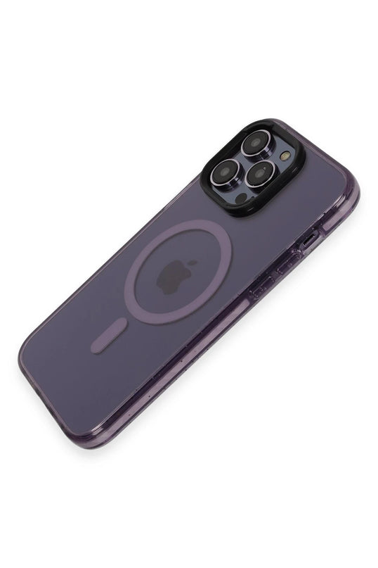 iPhone 14 Pro Max Tigra Magsafe Kapak Kılıf - Derin Mor 2