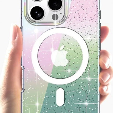 iPhone 14 Pro Max Rasasi Simli Magsafe Kapak Kılıf 2